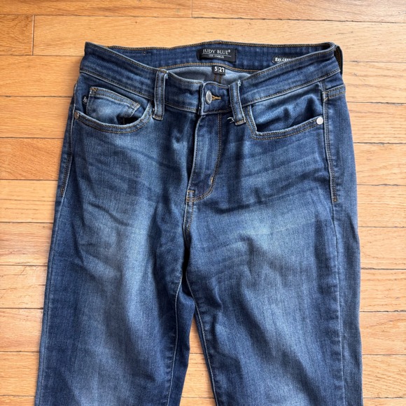 Judy Blue Relaxed Fit Jeans Medium Wash Stretch Denim Size 5/27 - Picture 2 of 8